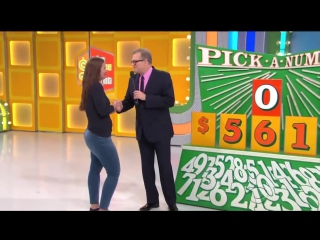 big booty the price is right contestant shows off her thong